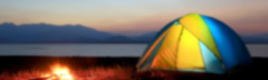 Romantischer Campingabend