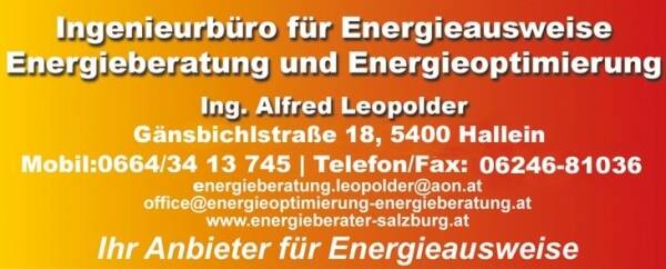 Firmenlogo Ingenieurbüro für Energieausweise Energieoptimierung und Energieberatung Ing. Alfred Leopolder