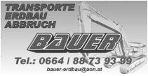 Firmenlogo Erdbau - Transporte Bauer Herbert