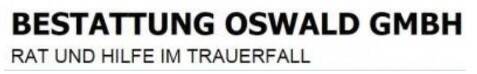 Firmenlogo Bestattung Oswald GmbH